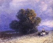 Ivan Aivazovsky Ox Cart Crossing a Flooded Plain Spain oil painting artist